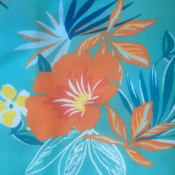 First Impressions Rash Guard 1 Piece Macy's 12 M Hawaiian Floral Swim Suit.Nwot - Picture 6 of 9